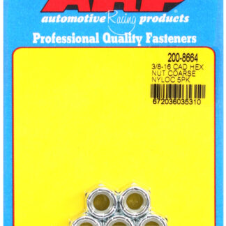 ARP 3/8-16 cad coarse nyloc hex nut kit