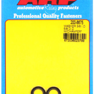 ARP 3/8 ID 5/8 OD machined chamfer black washers