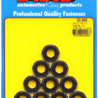 ARP 3/8 ID 7/8 OD(radiused) black washers