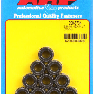 ARP 3/8-16 black hex nut kit