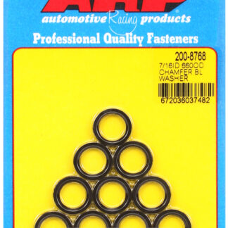 ARP 7/16 ID .660 OD  chamfer black washers