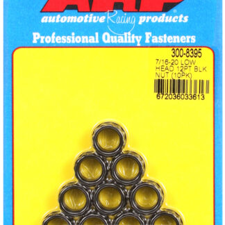 ARP 7/16-20, low head, .600 flange OD 12pt nut kit