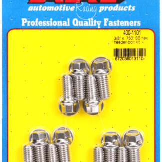 ARP 3/8 x .750 SS hex header bolt kit