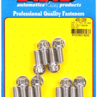 ARP 3/8 x .750 drilled SS 12pt header bolt kit