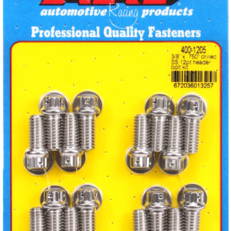 ARP 3/8 x .750 drilled SS 12pt header bolt kit