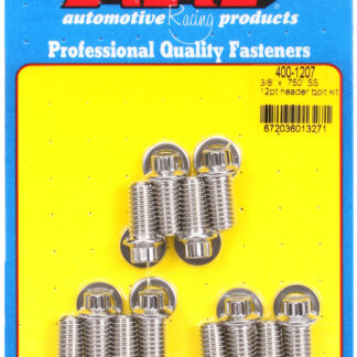 ARP 3/8 x .750 SS 12pt header bolt kit