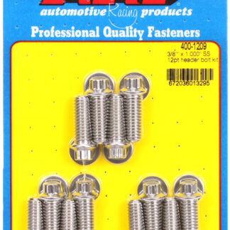 ARP 3/8 x 1.000 SS 12pt header bolt kit