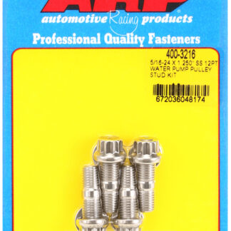 ARP 5/16-24 X 1.250 SS 12pt water pump pulley stud kit