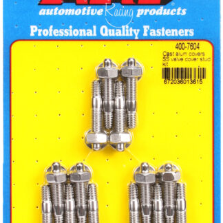 ARP Cast alum covers SS valve cover stud kit