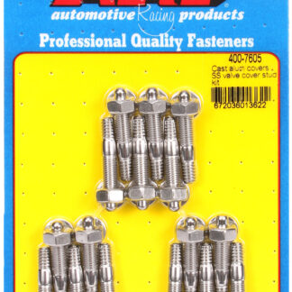 ARP Cast alum covers SS valve cover stud kit