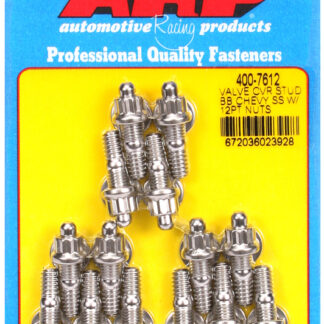ARP BB Chevy stamped steel covers SS 12 pt valve cover stud kit