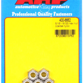 ARP 5/16-18 SS coarse nyloc hex nut kit