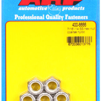 ARP 7/16-14 SS coarse nyloc hex nut kit