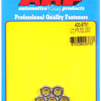 ARP 1/4-28 SS fine hex nut kit