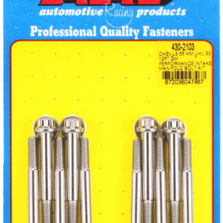 ARP Chevy LS 55mm UHL 12pt GM Performance intake manifold bolt kit
