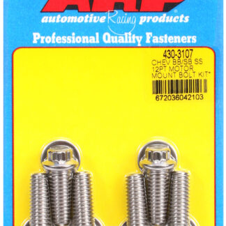 ARP Chevy 12pt motor mount bolt kit with energy suspension mounts