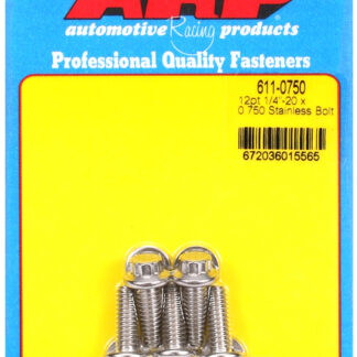 ARP 1/4-20 x 0.750 12pt SS bolts