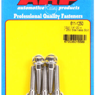 ARP 1/4-20 x 1.250 12pt SS bolts