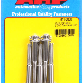 ARP 1/4-20 x 2.000 12pt SS bolts