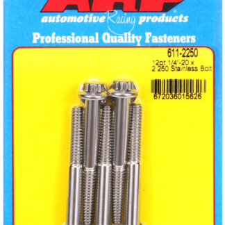ARP 1/4-20 x 2.250 12pt SS bolts