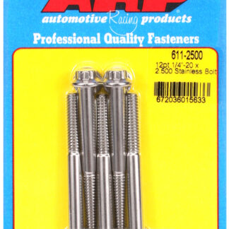 ARP 1/4-20 x 2.500 12pt SS bolts