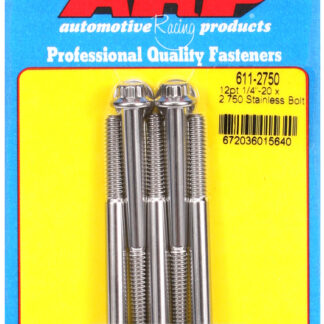 ARP 1/4-20 x 2.750 12pt SS bolts