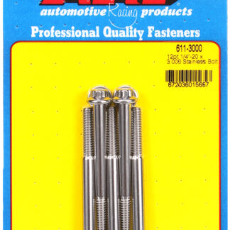 ARP 1/4-20 x 3.000 12pt SS bolts