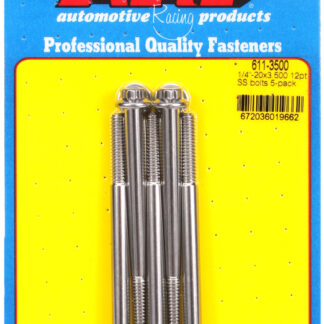 ARP 1/4-20 x 3.500 12pt SS bolts