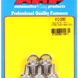 ARP 5/16-18 x 0.560 12pt SS bolts