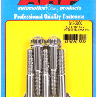 ARP 5/16-18 x 2.000 12pt SS bolts
