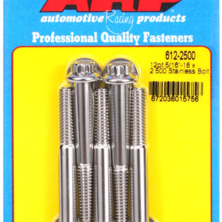 ARP 5/16-18 x 2.500 12pt SS bolts