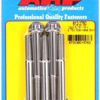 ARP 5/16-18 x 2.750 12pt SS bolts