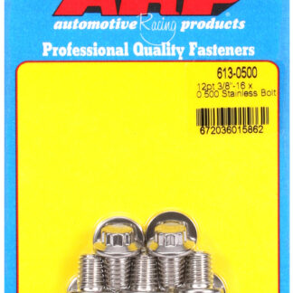 ARP 3/8-16 x 0.500 12pt SS bolts