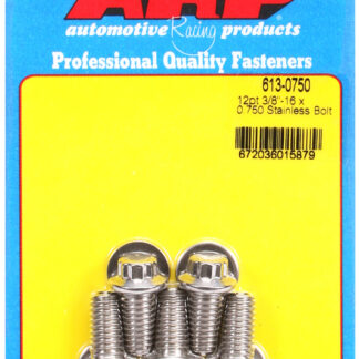 ARP 3/8-16 x 0.750 12pt SS bolts