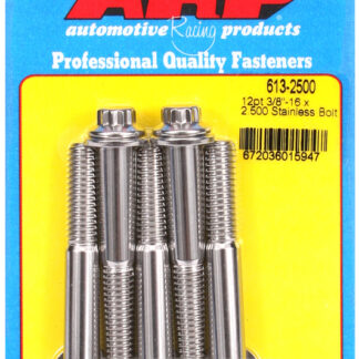 ARP 3/8-16 x 2.500 12pt SS bolts