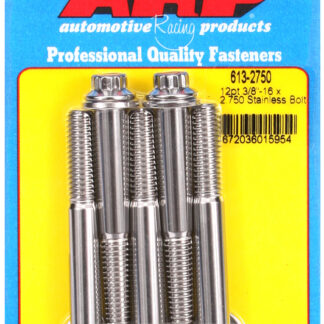 ARP 3/8-16 x 2.750 12pt SS bolts