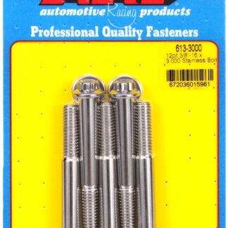 ARP 3/8-16 x 3.000 12pt SS bolts