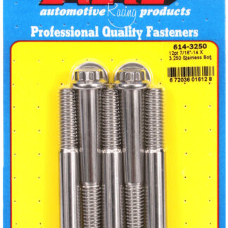 ARP 7/16-14 X 3.250 12pt 1/2 wrenching SS bolts