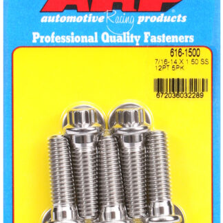 ARP 7/16-14 X 1.500 12pt SS bolts