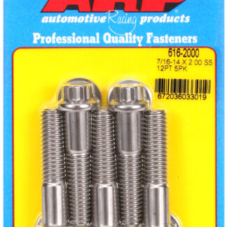 ARP 7/16-14 X 2.000 12pt SS bolts