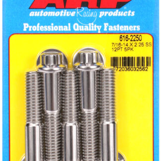 ARP 7/16-14 X 2.250 12pt SS bolts