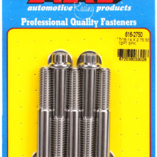 ARP 7/16-14 X 2.750 12pt SS bolts