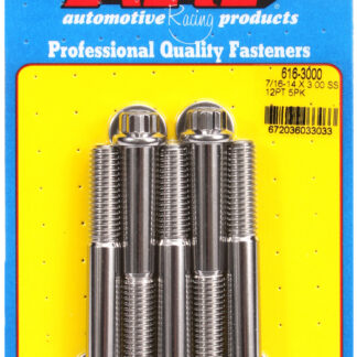 ARP 7/16-14 X 3.000 12pt SS bolts
