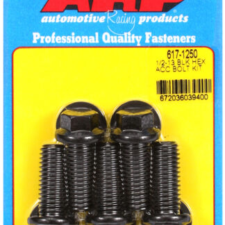 ARP 1/2-13 x 1.250 hex black oxide bolts