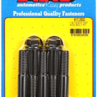 ARP 1/2-13 x 2.500 hex black oxide bolts
