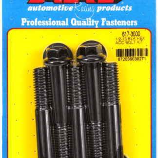 ARP 1/2-13 x 3.000 hex black oxide bolts