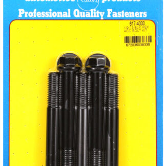 ARP 1/2-13 x 4.000 hex black oxide bolts