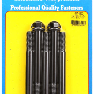 ARP 1/2-13 x 4.500 hex black oxide bolts