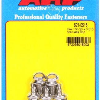 ARP 1/4-20 x 0.515 hex SS bolts