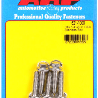 ARP 1/4-20 x 1.000 hex SS bolts